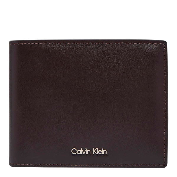 Calvin Klein portefeuille en cuir - U Brun- Ref 72 €